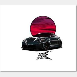 nismo 350z pearl midnight black Posters and Art